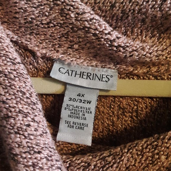 Catherine's 4X Sleevelss Cowl Neck Plus Size Sweater - Picture 3 of 13